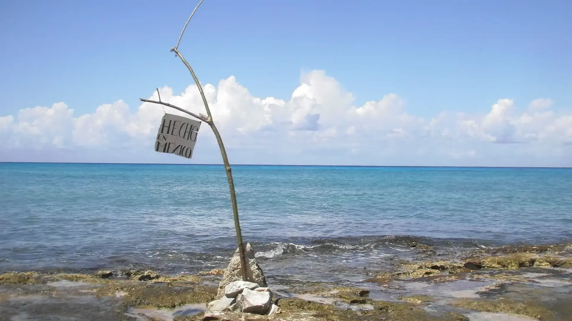 banner en la playa